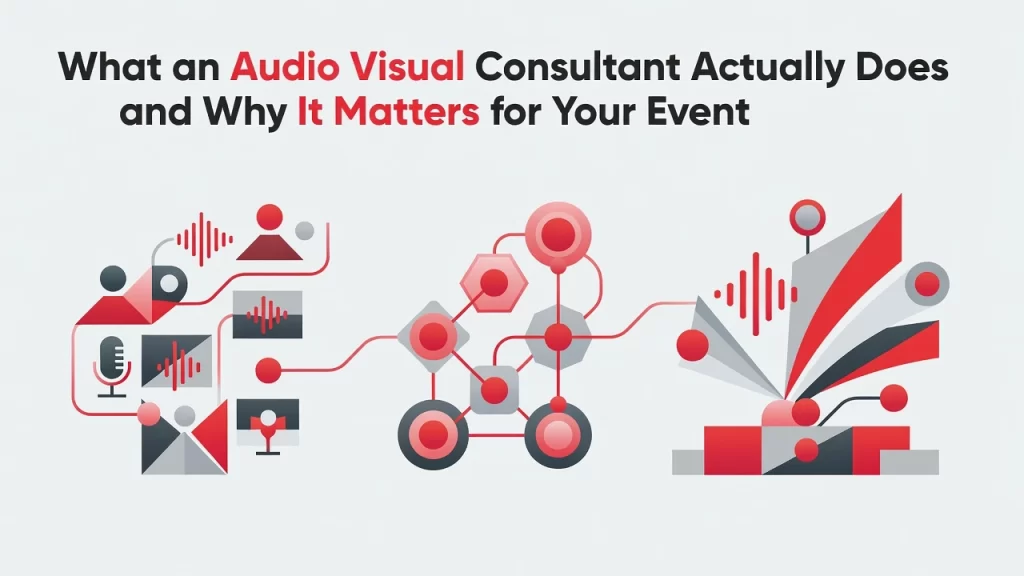 Professional header image for list-based article: What an Audio Visual Consultant Actually Does and Why It ...